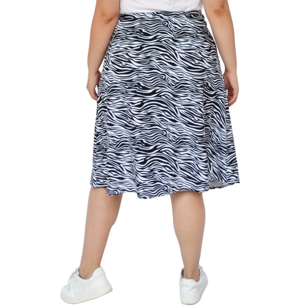 Foto 3 | Falda Midi Sublimada Roman Fashion Tallas Extras 2134