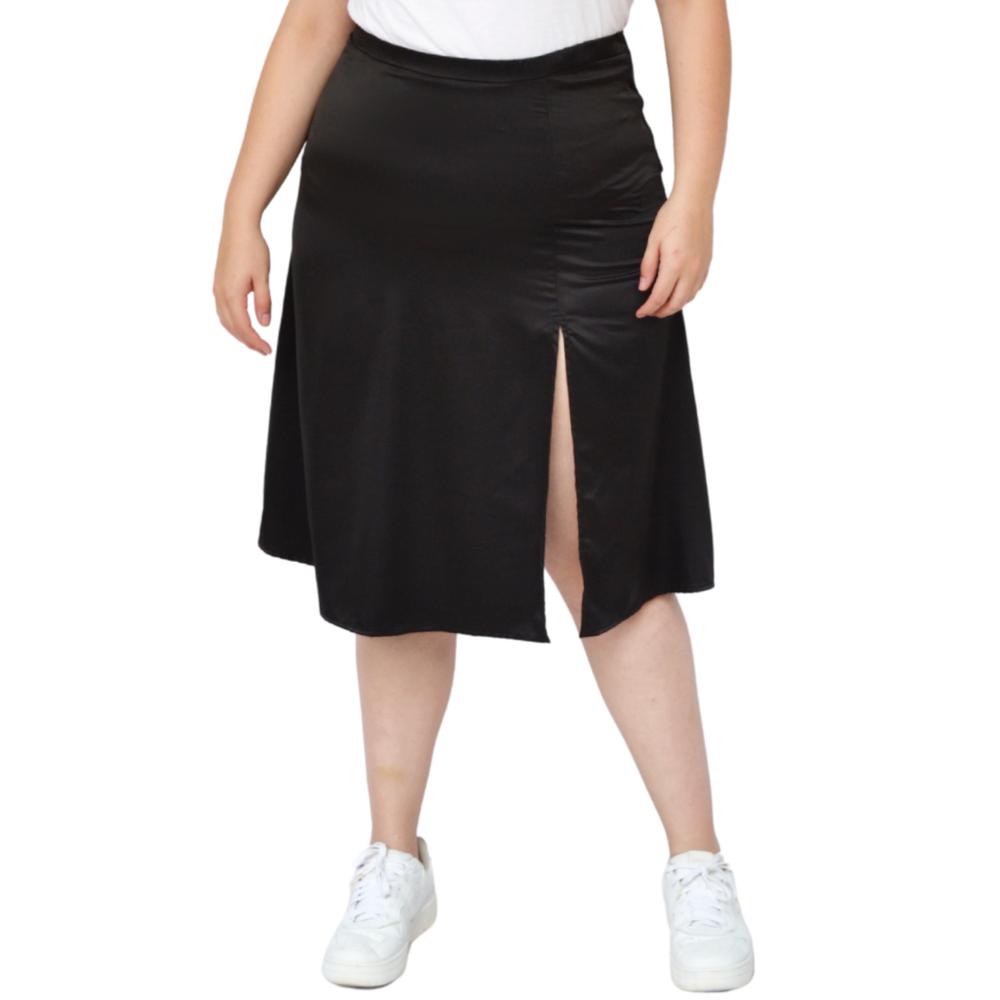 Foto 2 pulgar | Falda Midi Juvenil Roman Fashion color Negro
