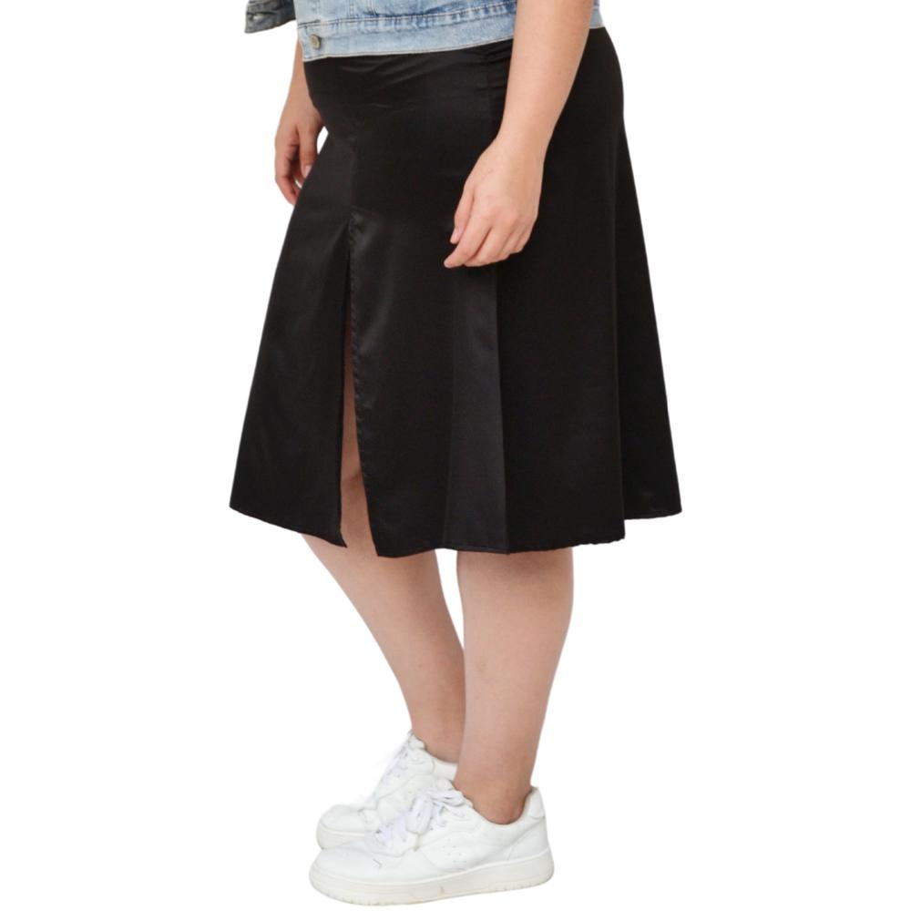 Foto 3 pulgar | Falda Midi Juvenil Roman Fashion color Negro