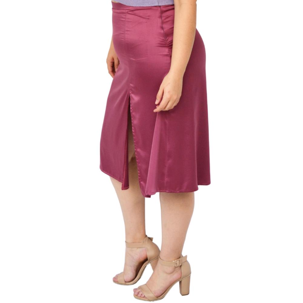 Foto 2 | Falda Midi Juvenil Roman Fashion color Rosa