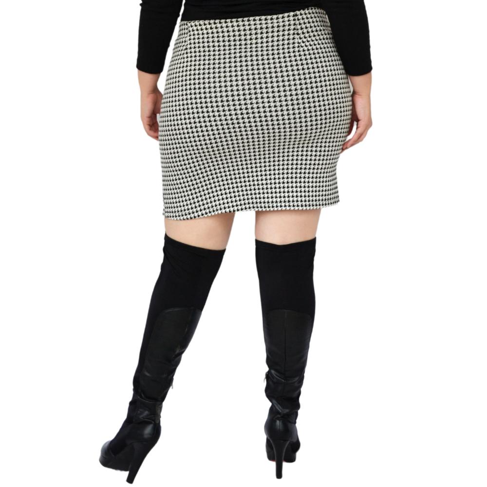 Foto 4 pulgar | Falda Corta con Strech Roman Fashion Multicolor