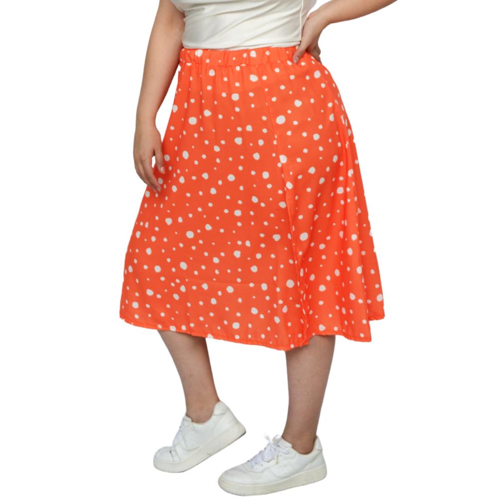 Foto 2 | Falda Midi Roman Fashion 7040 color Naranja