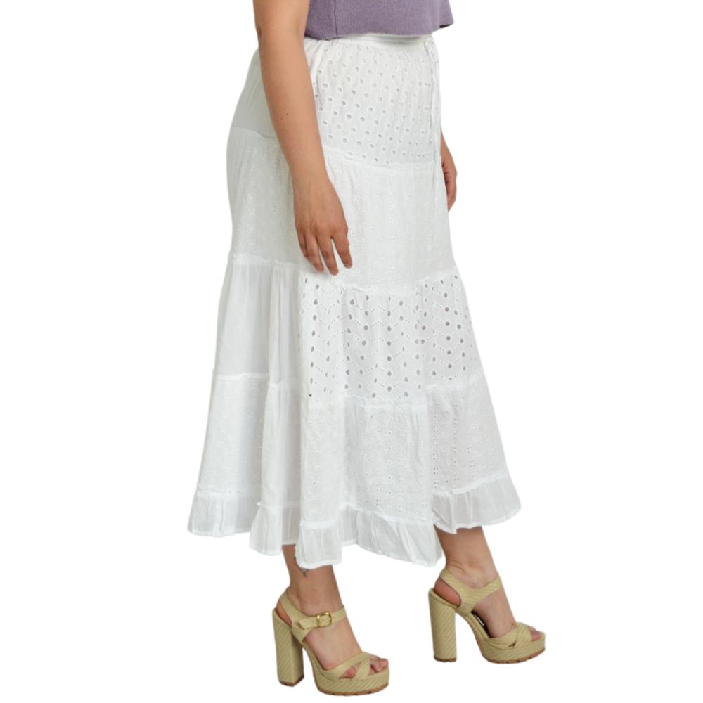 Foto 2 | Falda Larga Kanishka & Sweet Mango color Blanco
