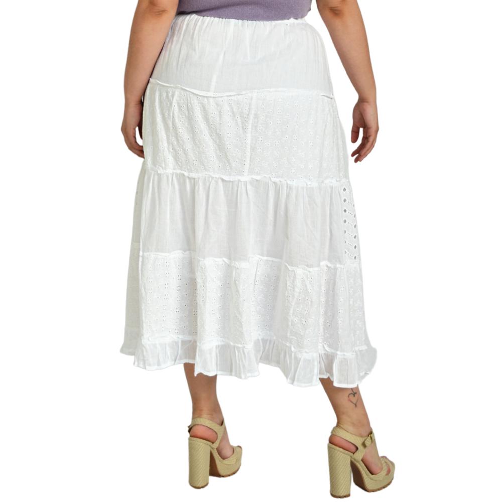 Foto 4 pulgar | Falda Larga Kanishka & Sweet Mango color Blanco