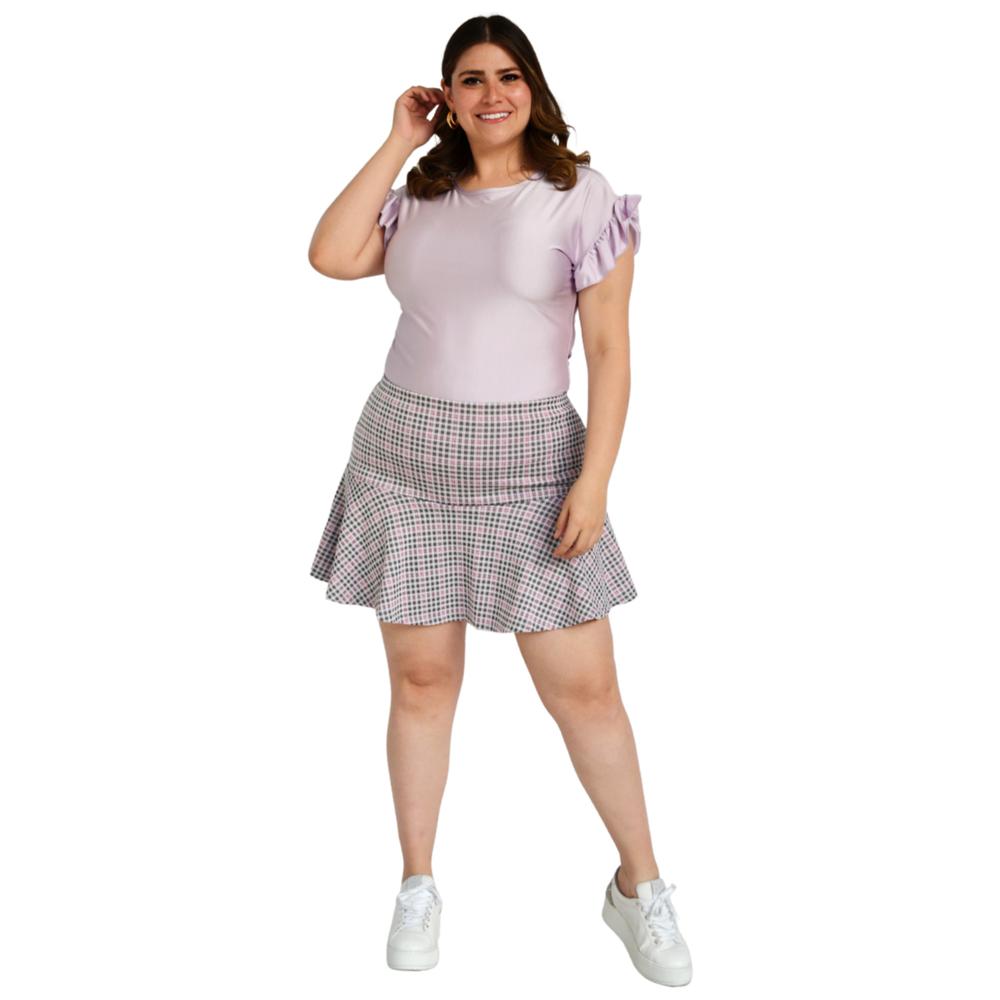 Mini Falda ROMAN FASHION 4312 color Rosa Tallas Extras