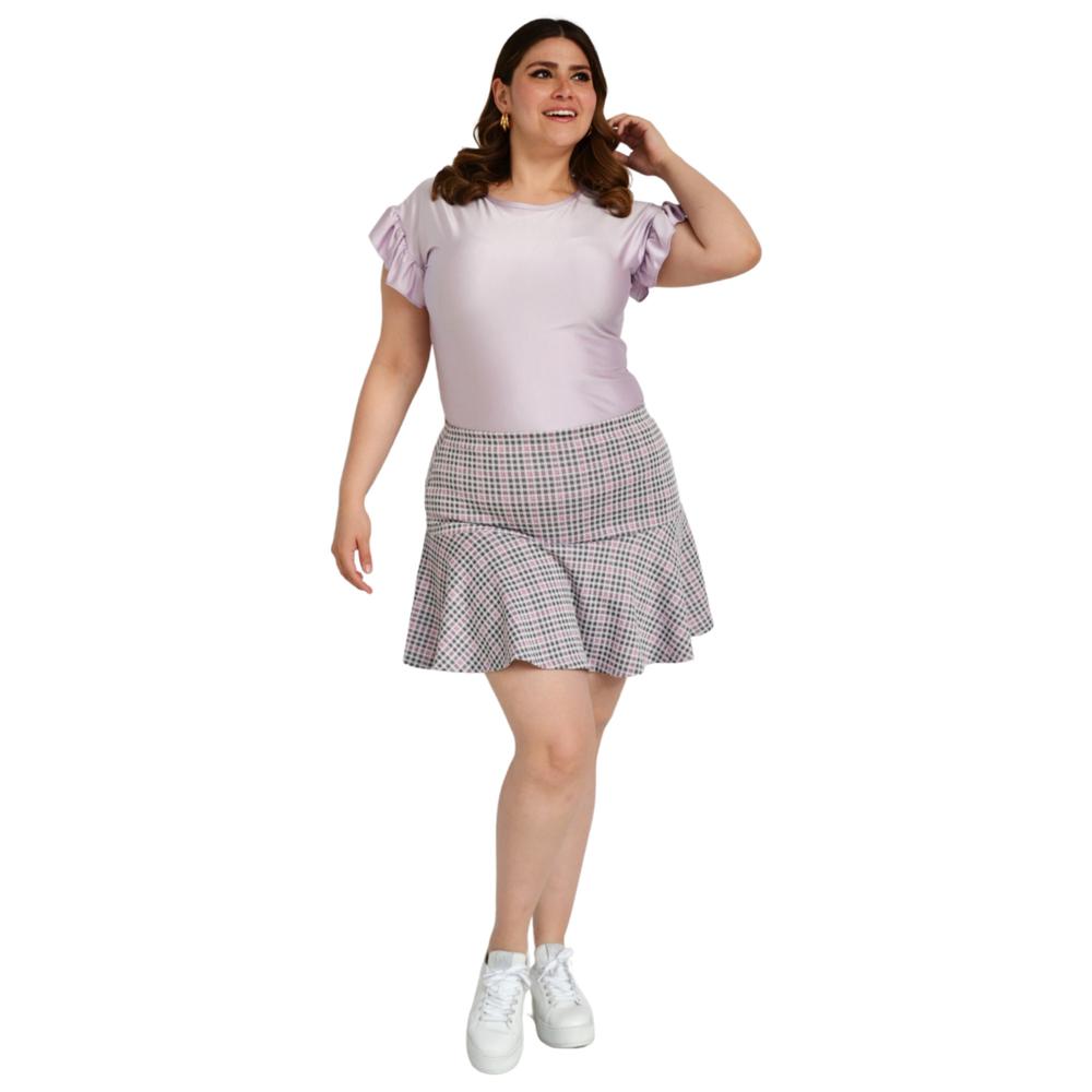 Foto 6 | Mini Falda ROMAN FASHION 4312 color Rosa Tallas Extras