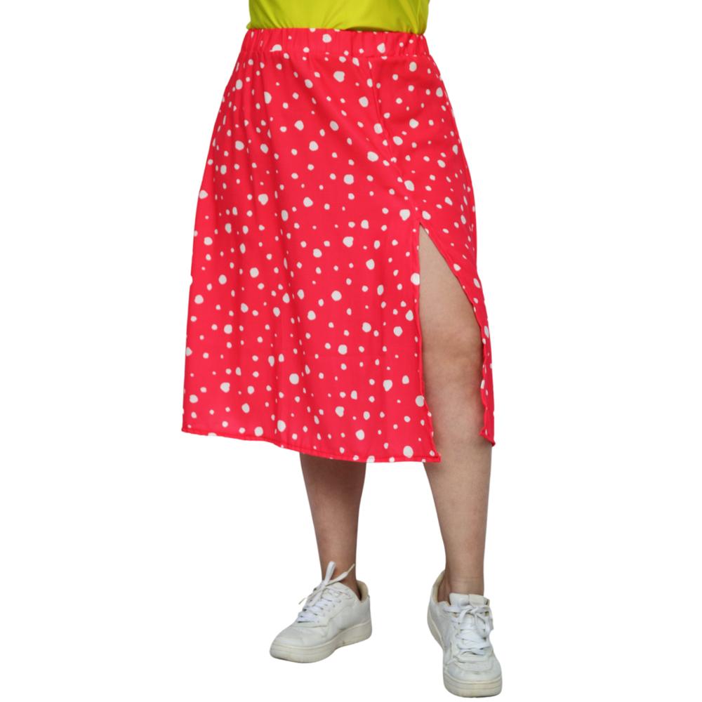 Foto 1 | Falda Midi Roman Fashion Talla Extra 7040 color Rosa