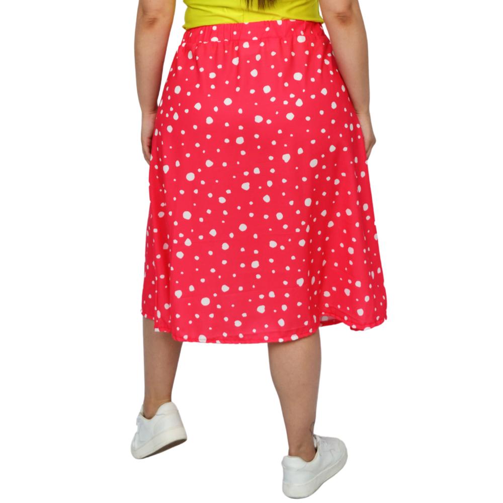 Foto 3 | Falda Midi Roman Fashion Talla Extra 7040 color Rosa