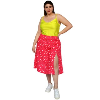 Foto 6 | Falda Midi Roman Fashion Talla Extra 7040 color Rosa