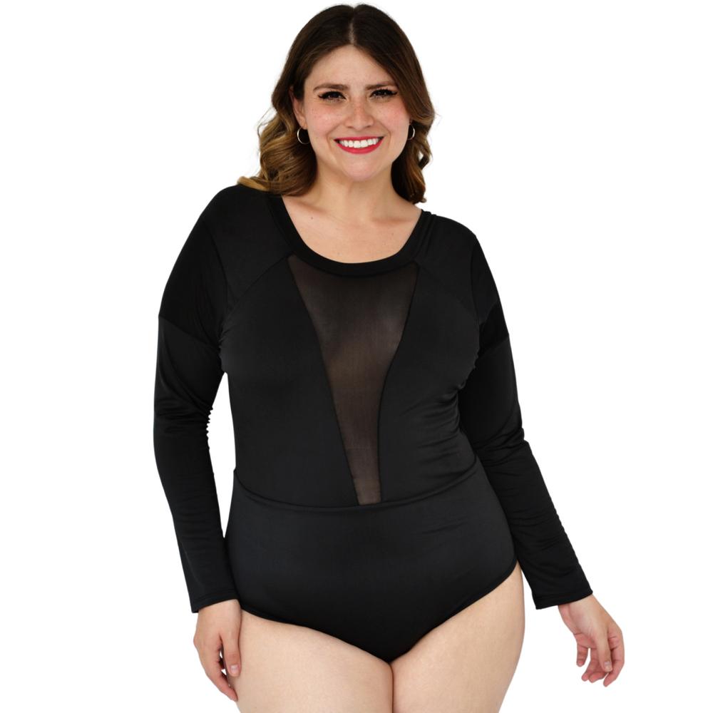 Foto 2 pulgar | Traje de Baño para Dama Roman Fashion Talla Extra color Negro