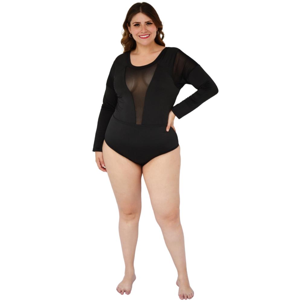Foto 5 pulgar | Traje de Baño para Dama Roman Fashion Talla Extra color Negro