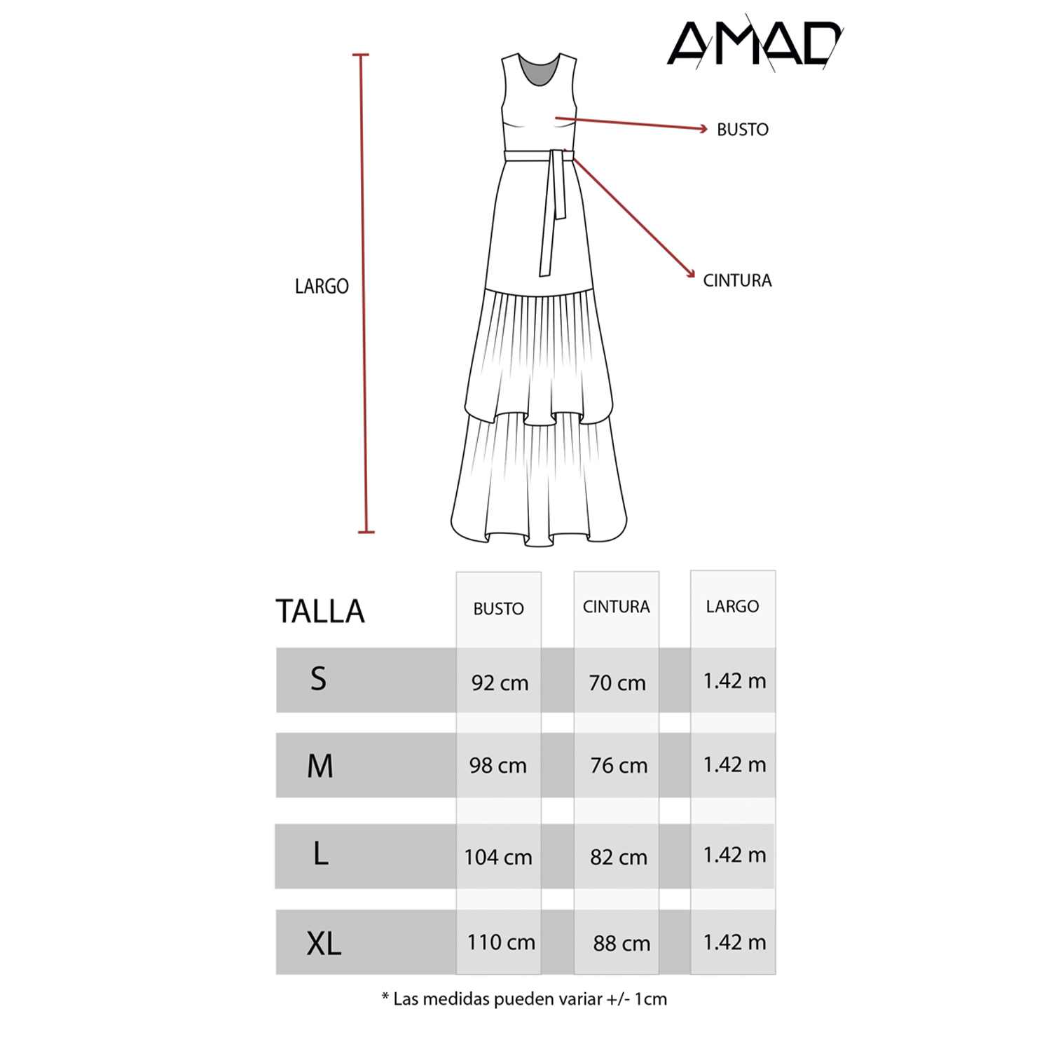 Foto 6 pulgar | Maxi Vestido Bloques de Color Amad Blanco