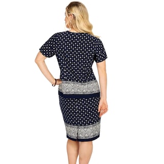 Foto 3 | Vestido Túnico Mundo Terra color Azul con Estampado para Dama