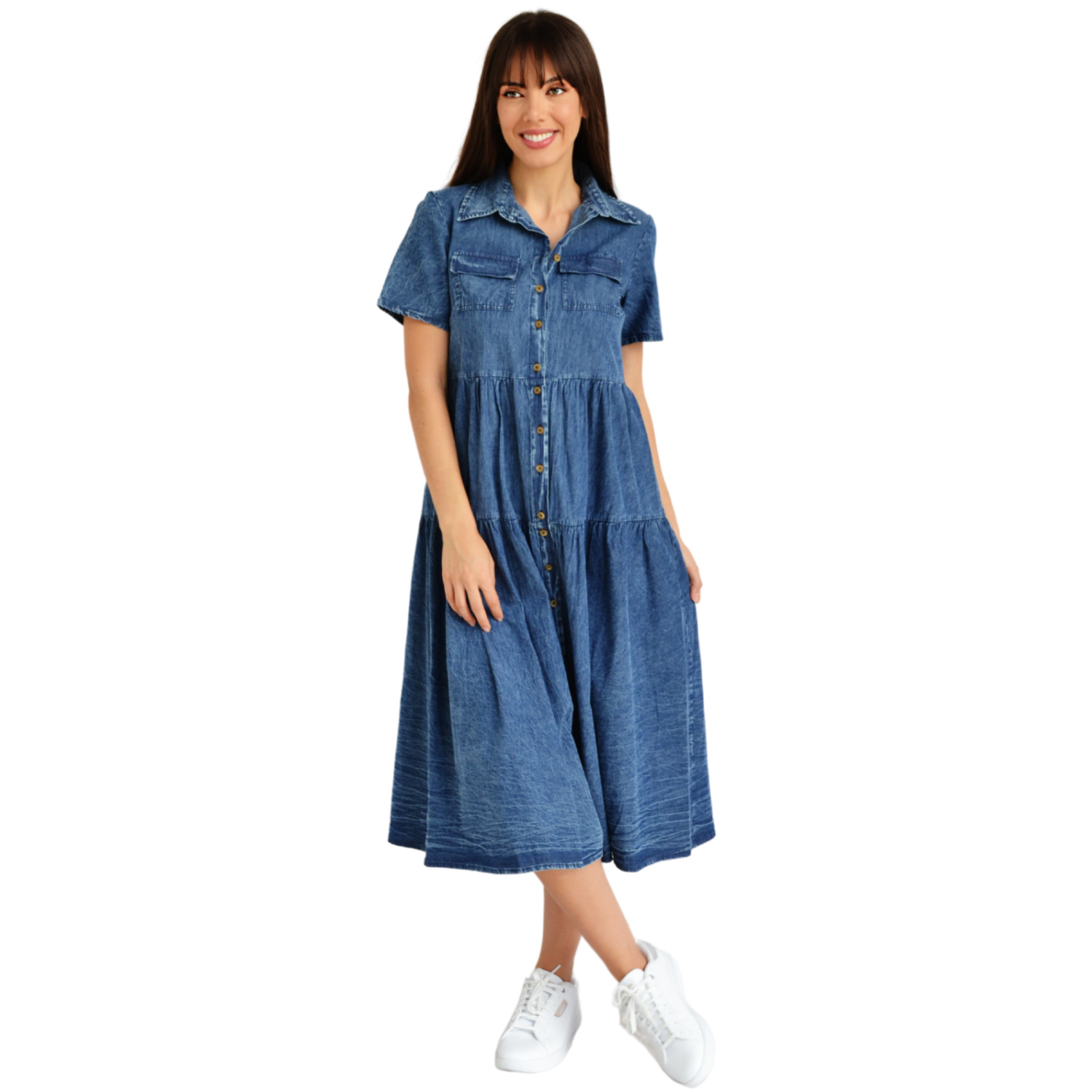 Vestido Roman Fashion color Azul para Mujer