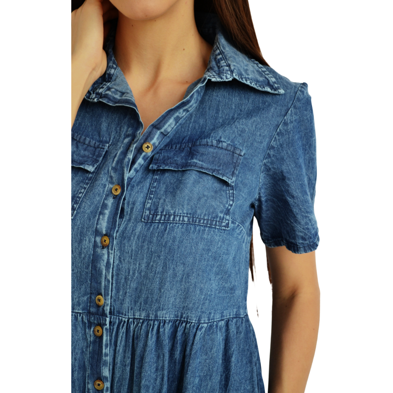 Foto 5 pulgar | Vestido Roman Fashion color Azul para Mujer