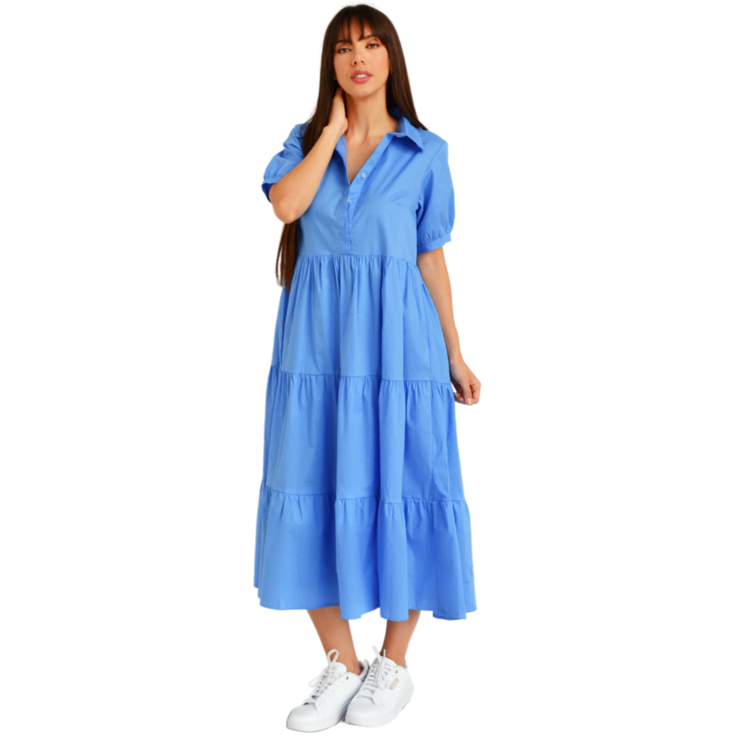 Vestido Casual Roman Fashion Juvenil 595 Azul
