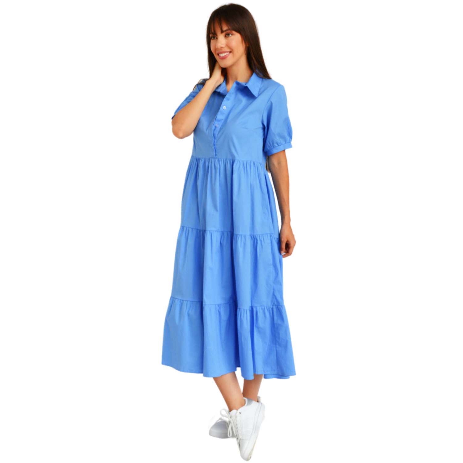 Foto 3 pulgar | Vestido Casual Roman Fashion Juvenil 595 Azul