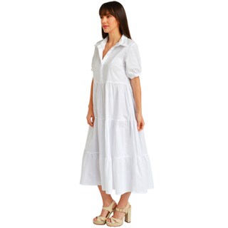 Foto 2 | Vestido Roman Fashion color Blanco para Mujer