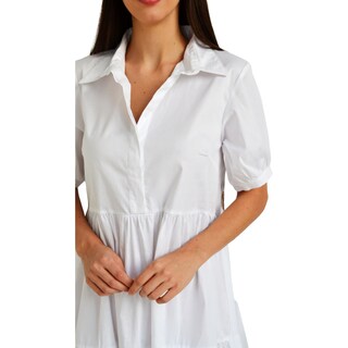 Foto 4 | Vestido Roman Fashion color Blanco para Mujer