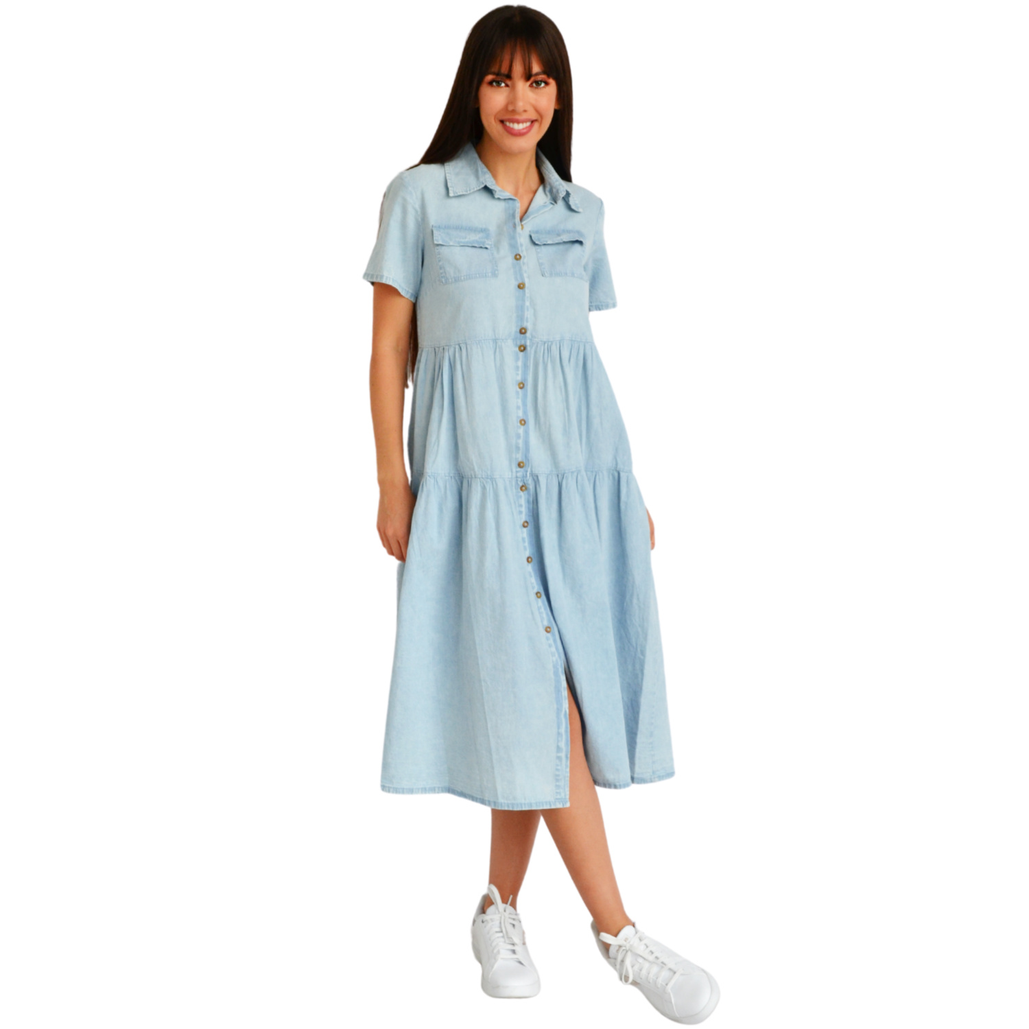 Vestido Roman Fashion color Azul para Mujer