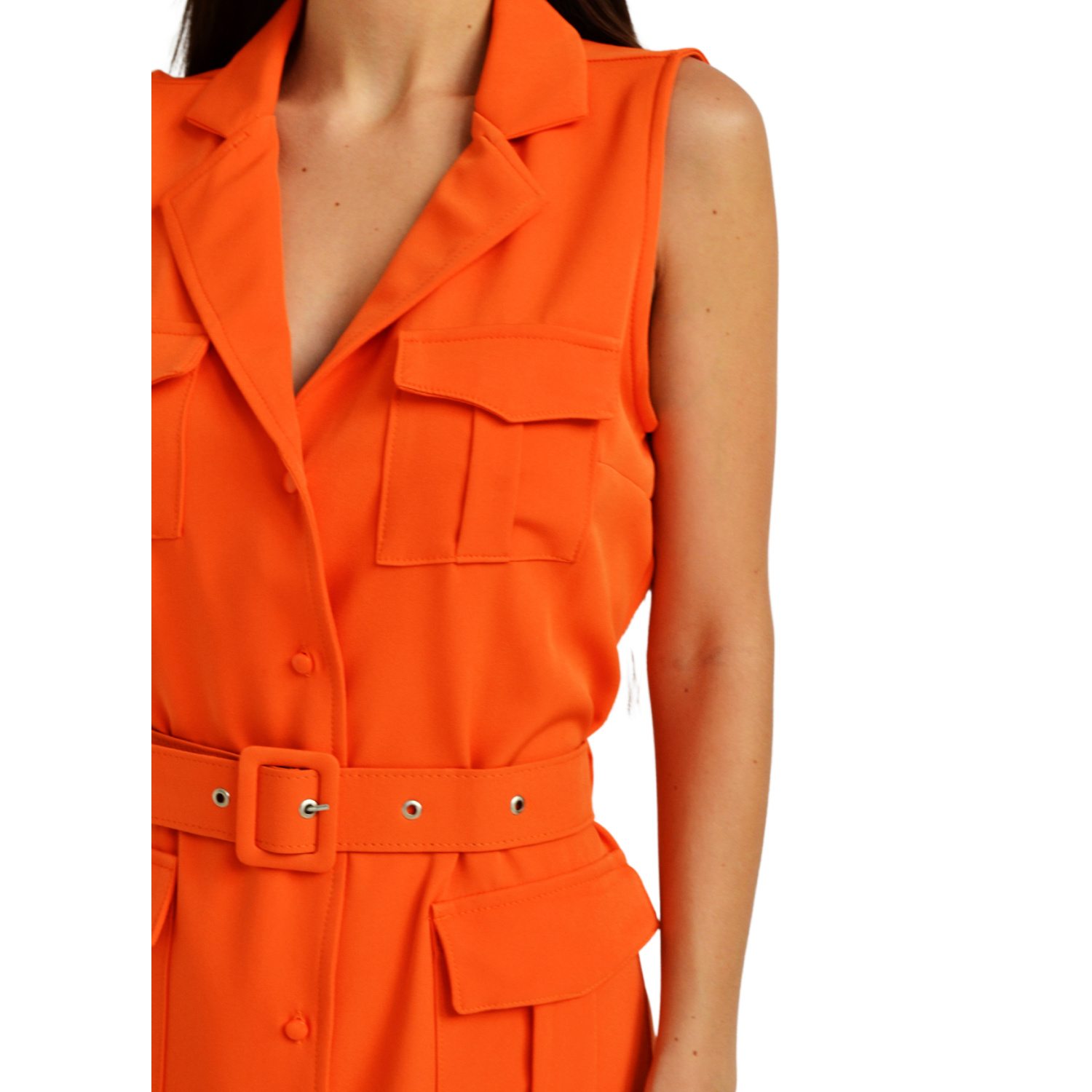 Foto 5 pulgar | Vestido Roman Fashion V-MIC-2156 color Naranja