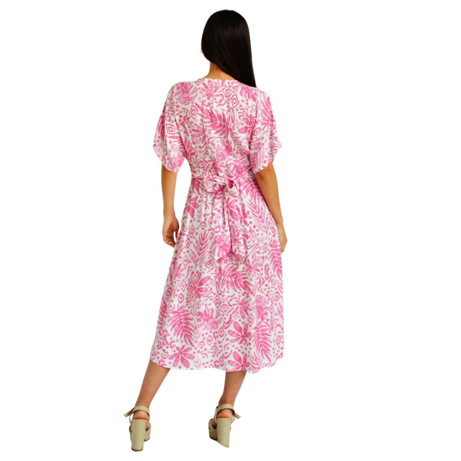 Foto 4 pulgar | Vestido Roman Fashion color Rosa para Mujer