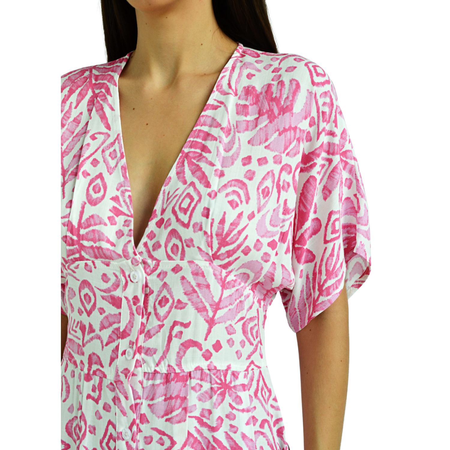 Foto 5 pulgar | Vestido Roman Fashion color Rosa para Mujer
