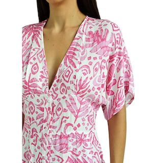 Foto 4 | Vestido Roman Fashion color Rosa para Mujer