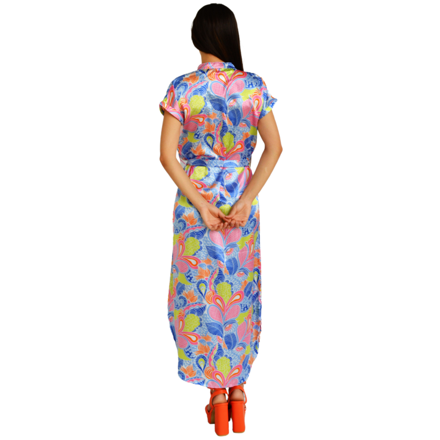 Foto 4 pulgar | Vestido Roman Fashion color Azul para Mujer