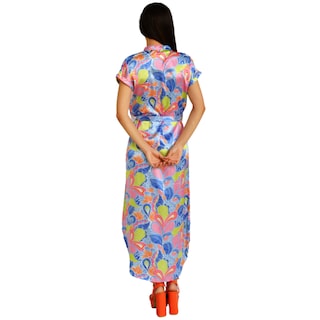Foto 3 | Vestido Roman Fashion color Azul para Mujer
