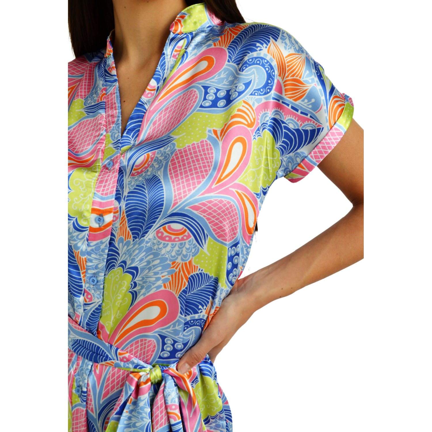 Foto 5 pulgar | Vestido Roman Fashion color Azul para Mujer