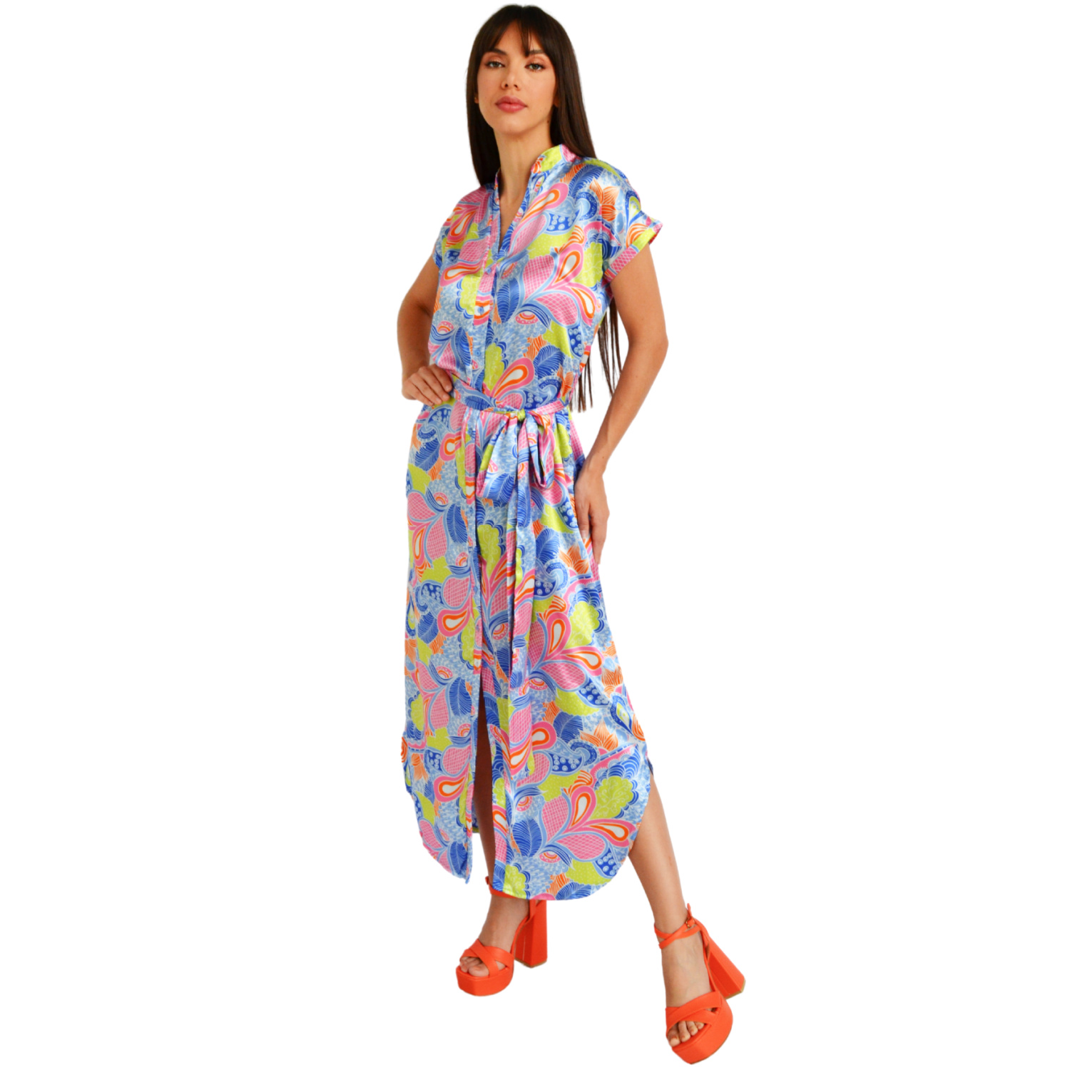 Foto 6 pulgar | Vestido Roman Fashion color Azul para Mujer