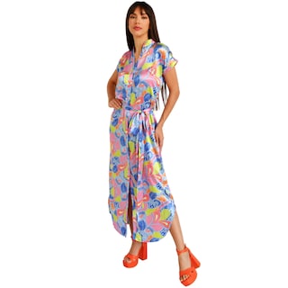 Foto 5 | Vestido Roman Fashion color Azul para Mujer