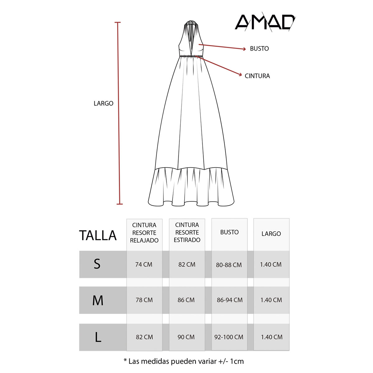 Foto 7 pulgar | Maxi Vestido Amad SS22-V16-B-SS Multicolor Halter de Espalda Descubierta con Print de Flores