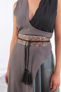 Foto 5 | Vestido De Mujer A Ángelozano Vestido Doble, Con Manta Y Algodón Incluye Cinto. Al-w05