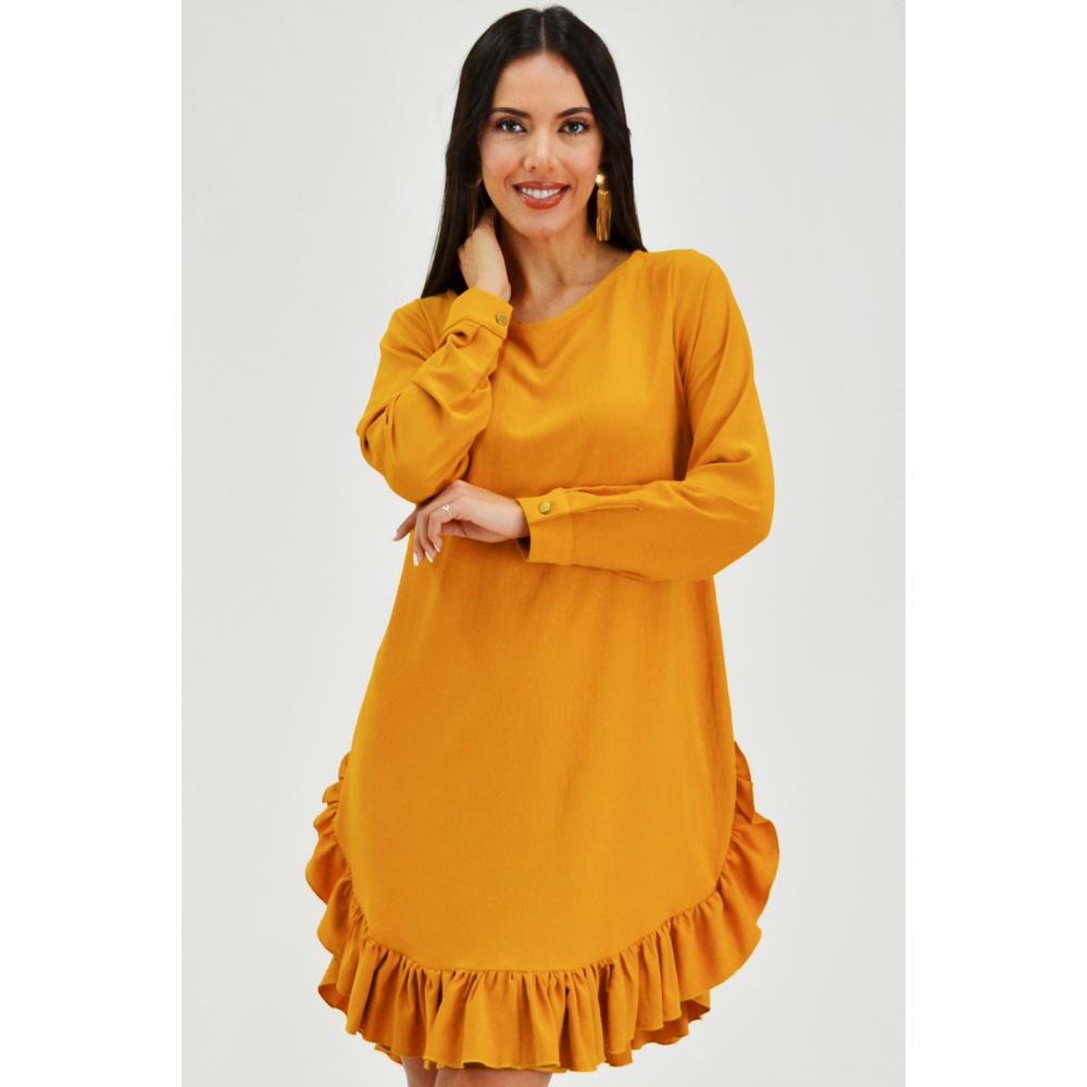 Foto 2 pulgar | Vestido Roman Fashion color Marrón para Mujer