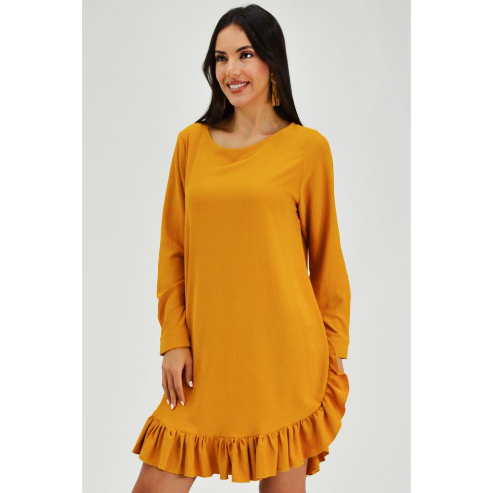 Foto 3 pulgar | Vestido Roman Fashion color Marrón para Mujer