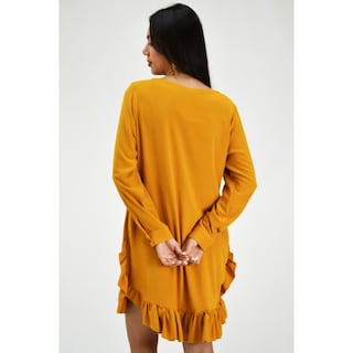 Foto 3 | Vestido Roman Fashion color Marrón para Mujer