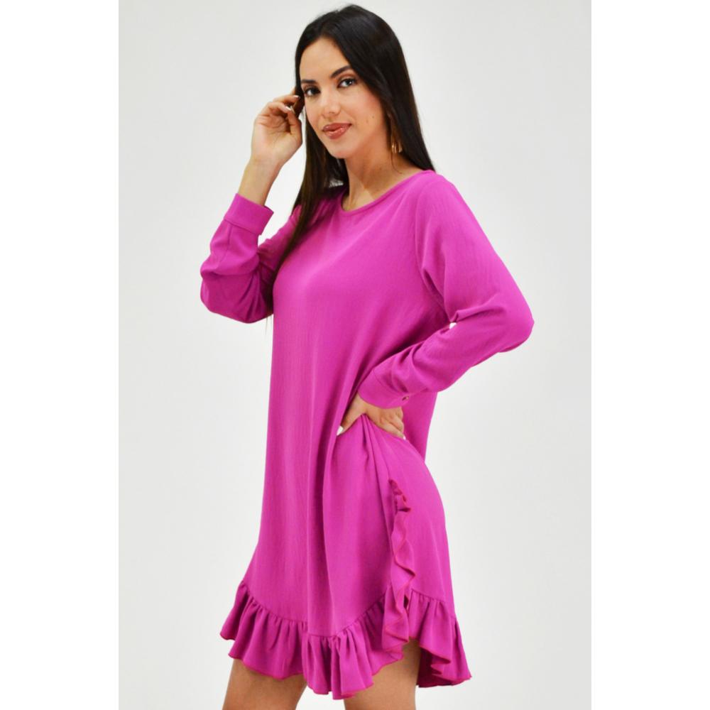 Foto 2 | Vestido con Holán Roman Fashión Rosa para Mujer