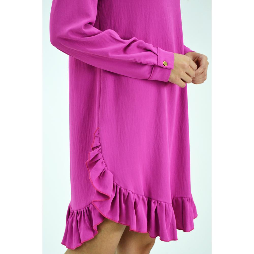 Foto 5 pulgar | Vestido con Holán Roman Fashión Rosa para Mujer