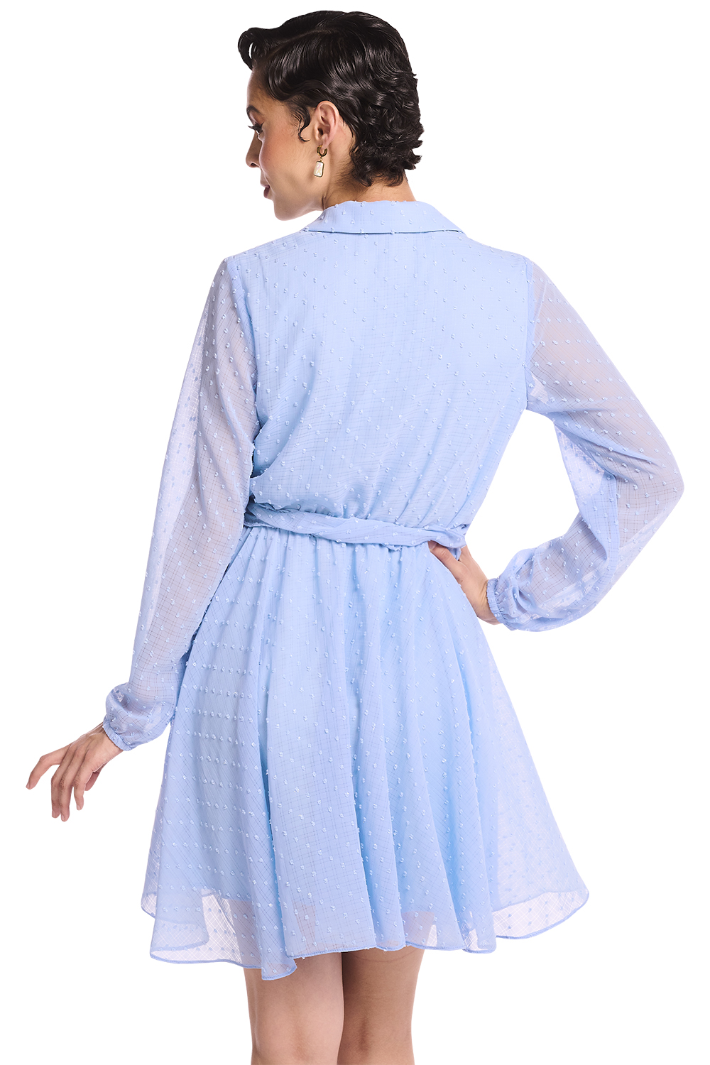 Foto 2 | Vestido Devendi color Azul para Mujer