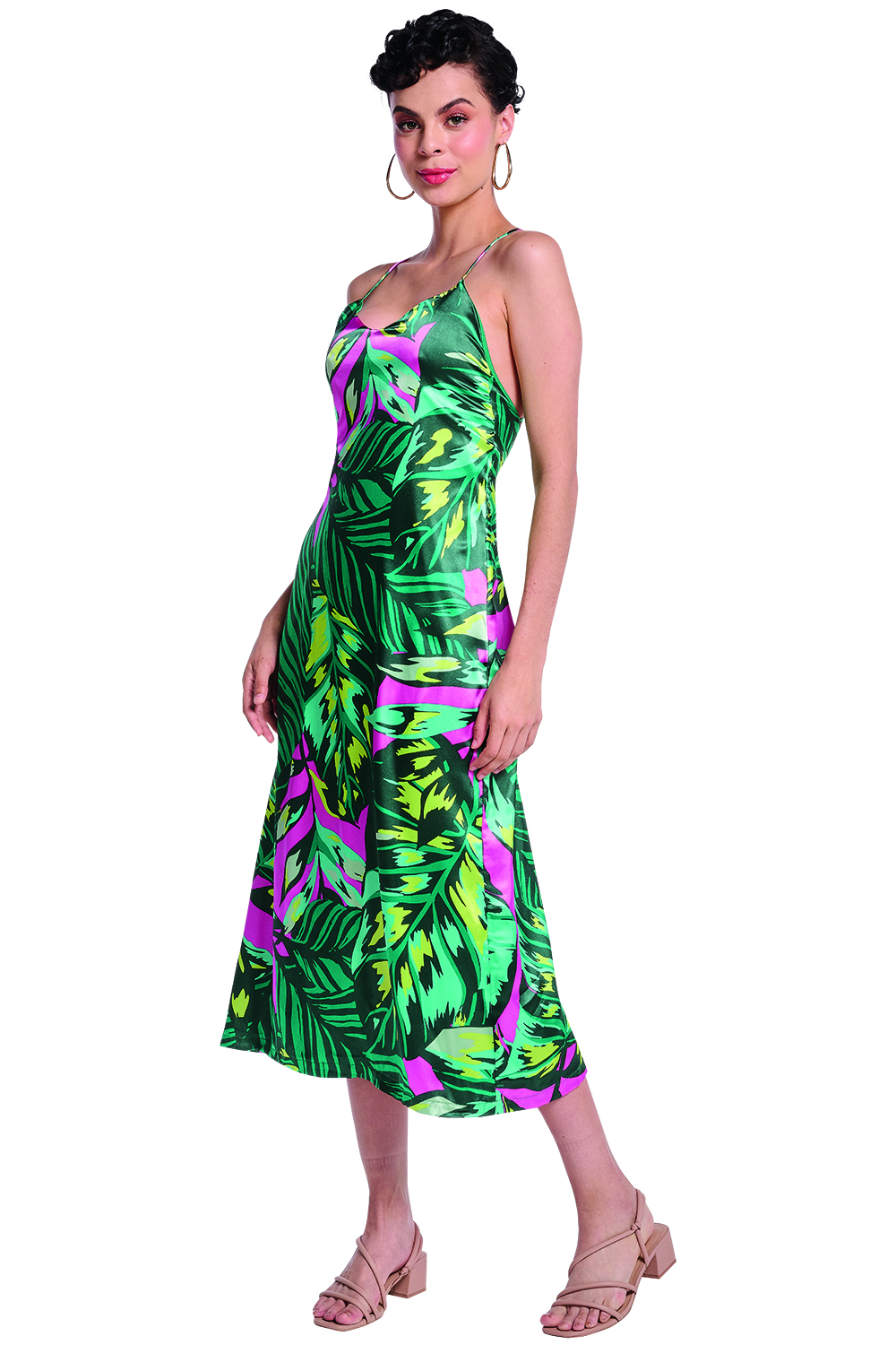 Vestido Devendi color Verde para Mujer