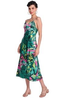 Foto 1 | Vestido Devendi color Verde para Mujer