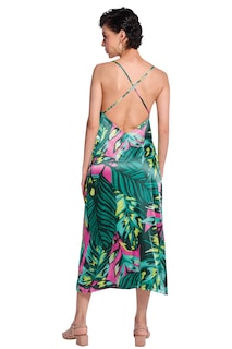 Foto 2 | Vestido Devendi color Verde para Mujer