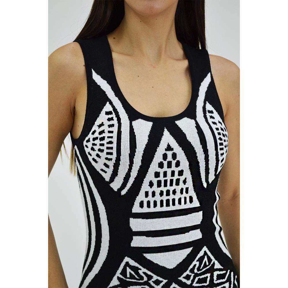 Foto 5 pulgar | Vestido Tejido Roman Fashion Blanco
