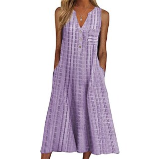 Foto 1 | Venta Internacional- Vestido de Verano Jomgeroz Lila para Mujer