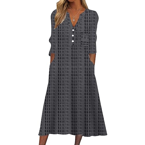Venta Internacional- Vestido Jomgeroz de Verano sin Mangas Cuello V Midi