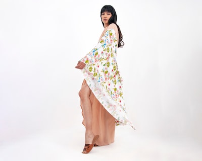 Foto 3 | Vestido A Ángelozano Beige para Mujer