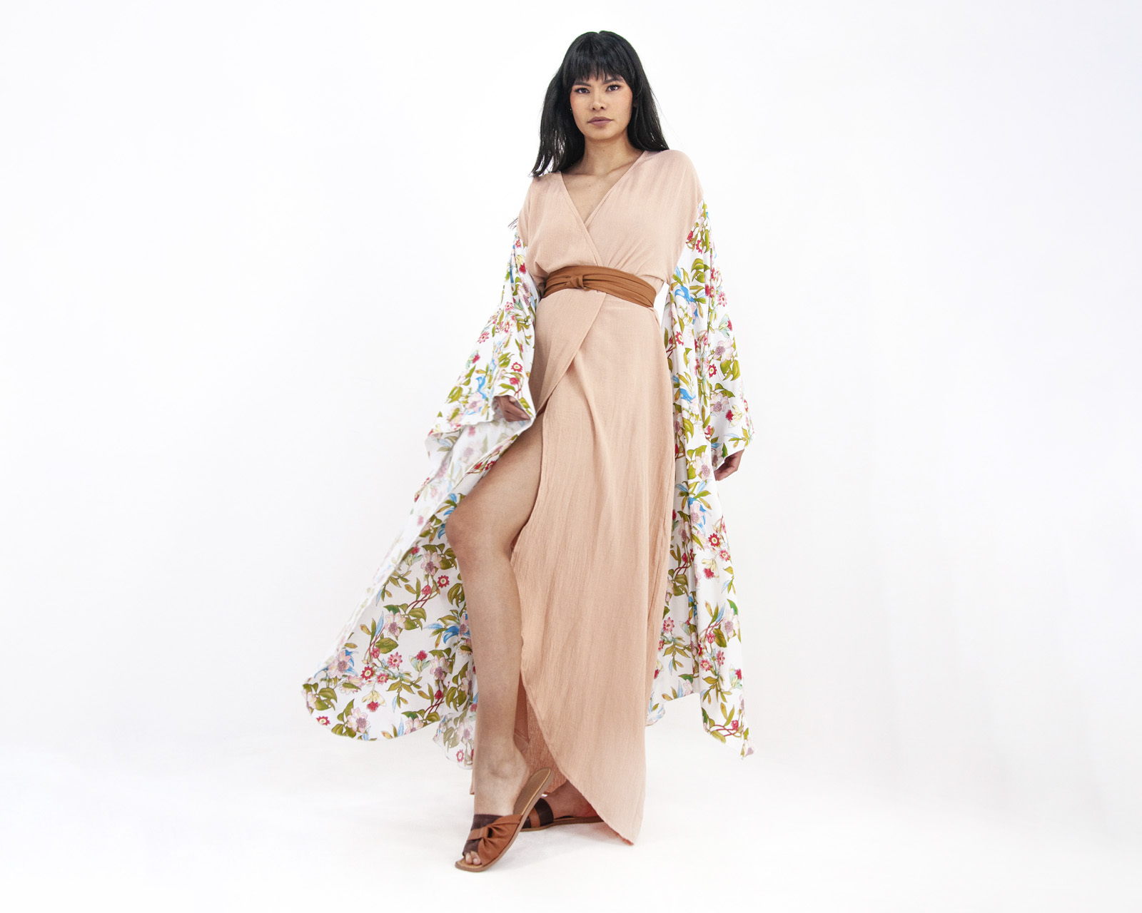 Foto 5 pulgar | Vestido A Ángelozano Beige para Mujer