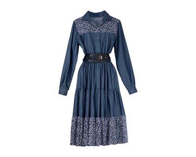 Foto 6 | Vestido De Dama A Ángelozano Tipo Campirano Varios Estampados, Con Cinto De Hebilla, Al-w 55